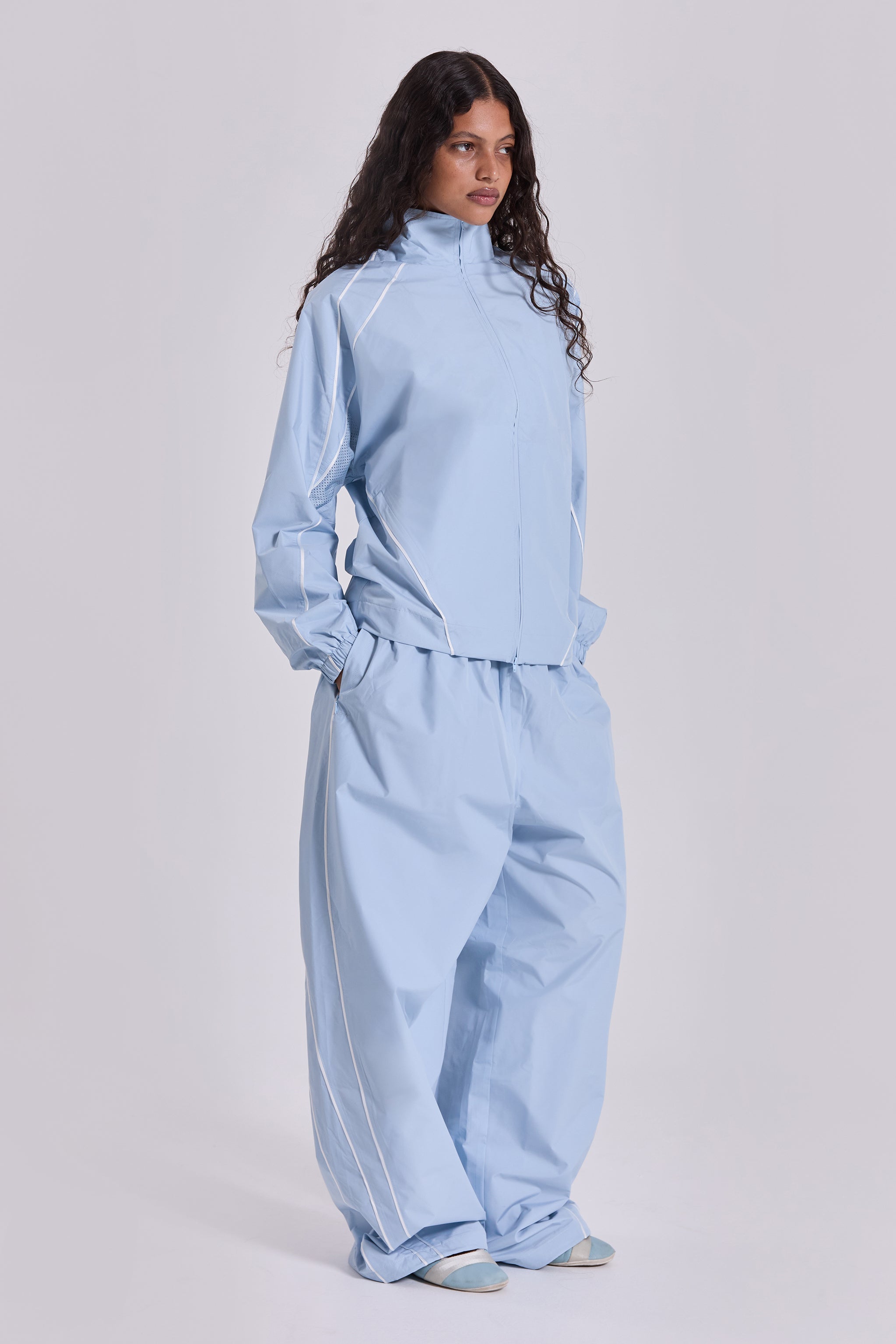 Jaded London Blue Vapor Tracksuit Bottoms