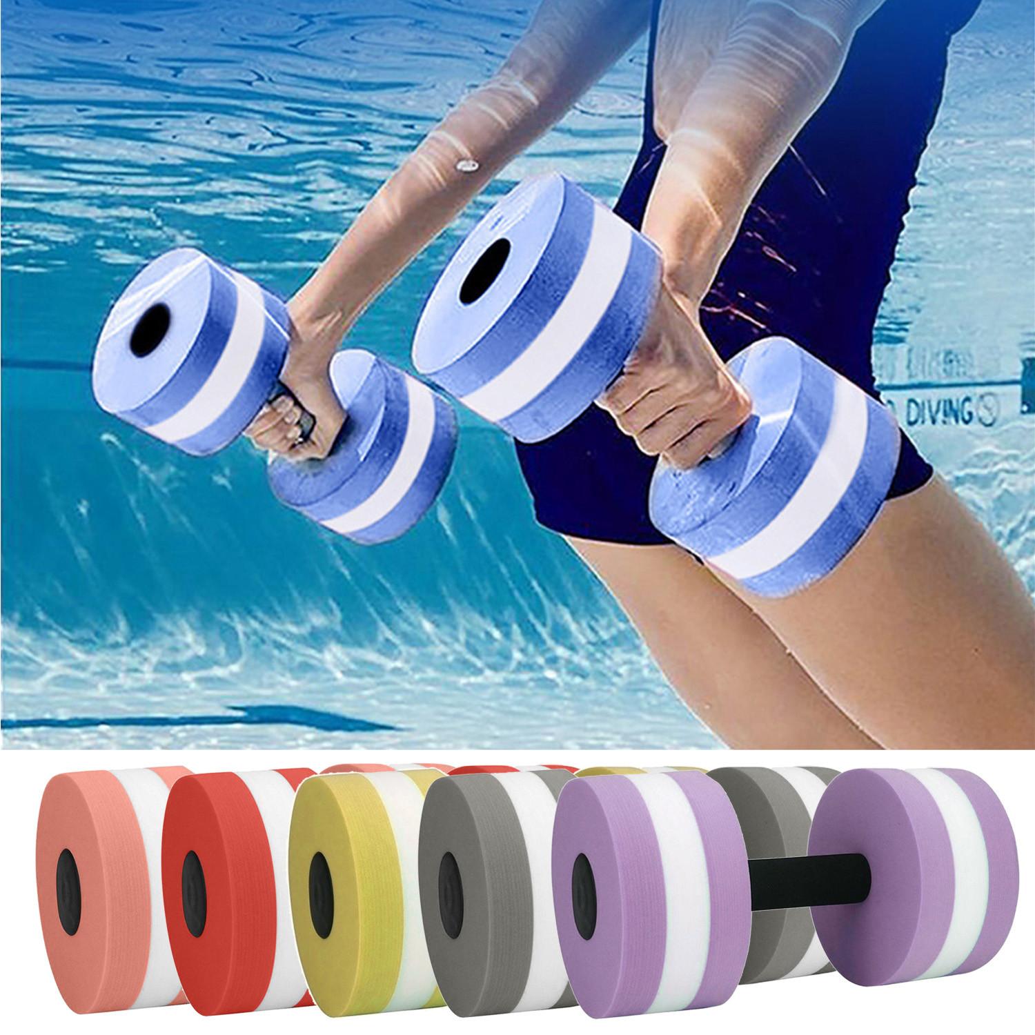 Jiangnan C Aquatische Dumbells Set van 2 Water Dumbells Zwembadweerstand Watergewicht Wateraerobics Hoge dichtheid EVA-schuim Zwembad Fitness One Size