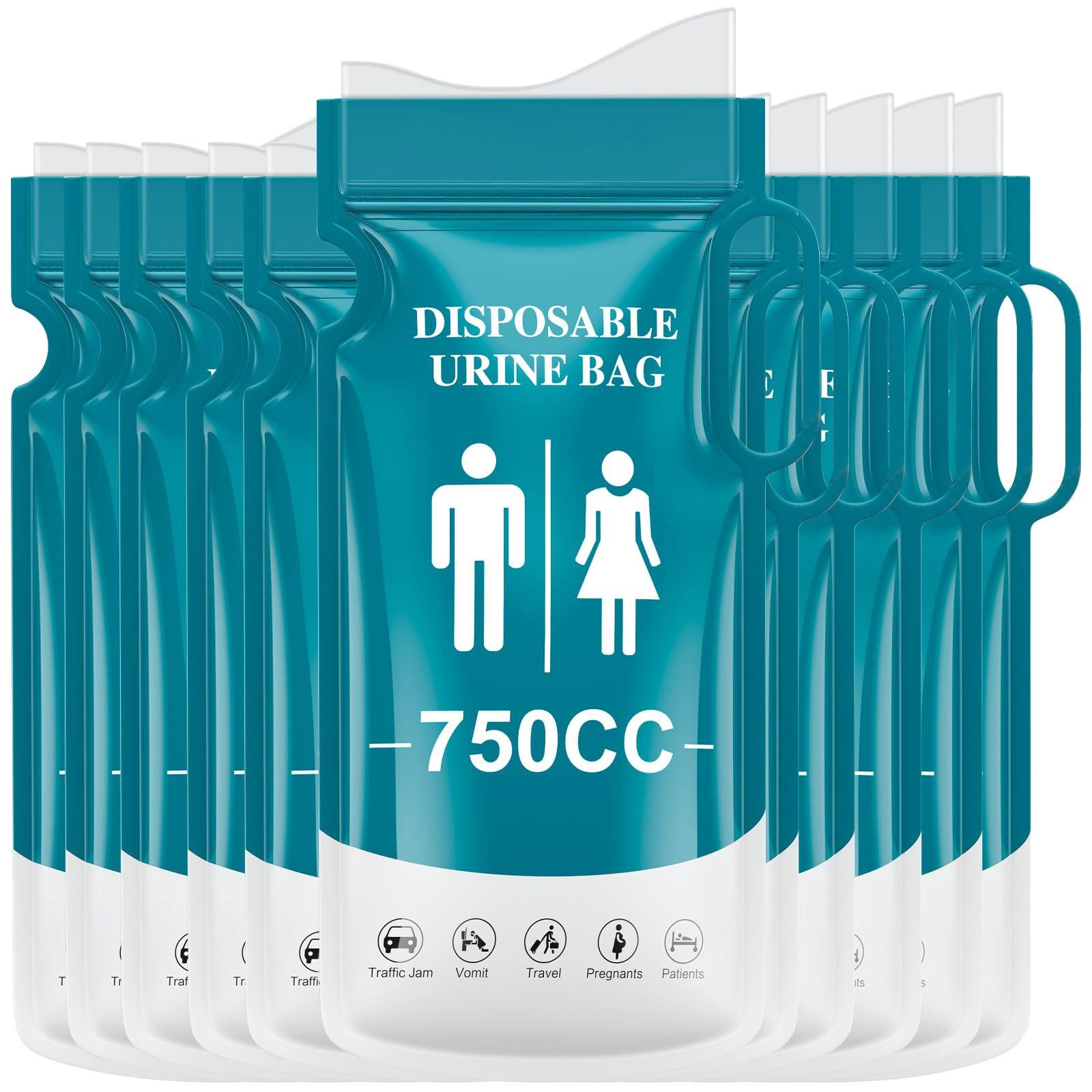 Jiangnan A Portable urinal; male disposable urinal bag with handle; emergency toilet bag One Size