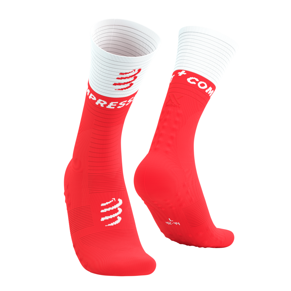 Compressport Mid Compression v2.0 hardloopsokken rood