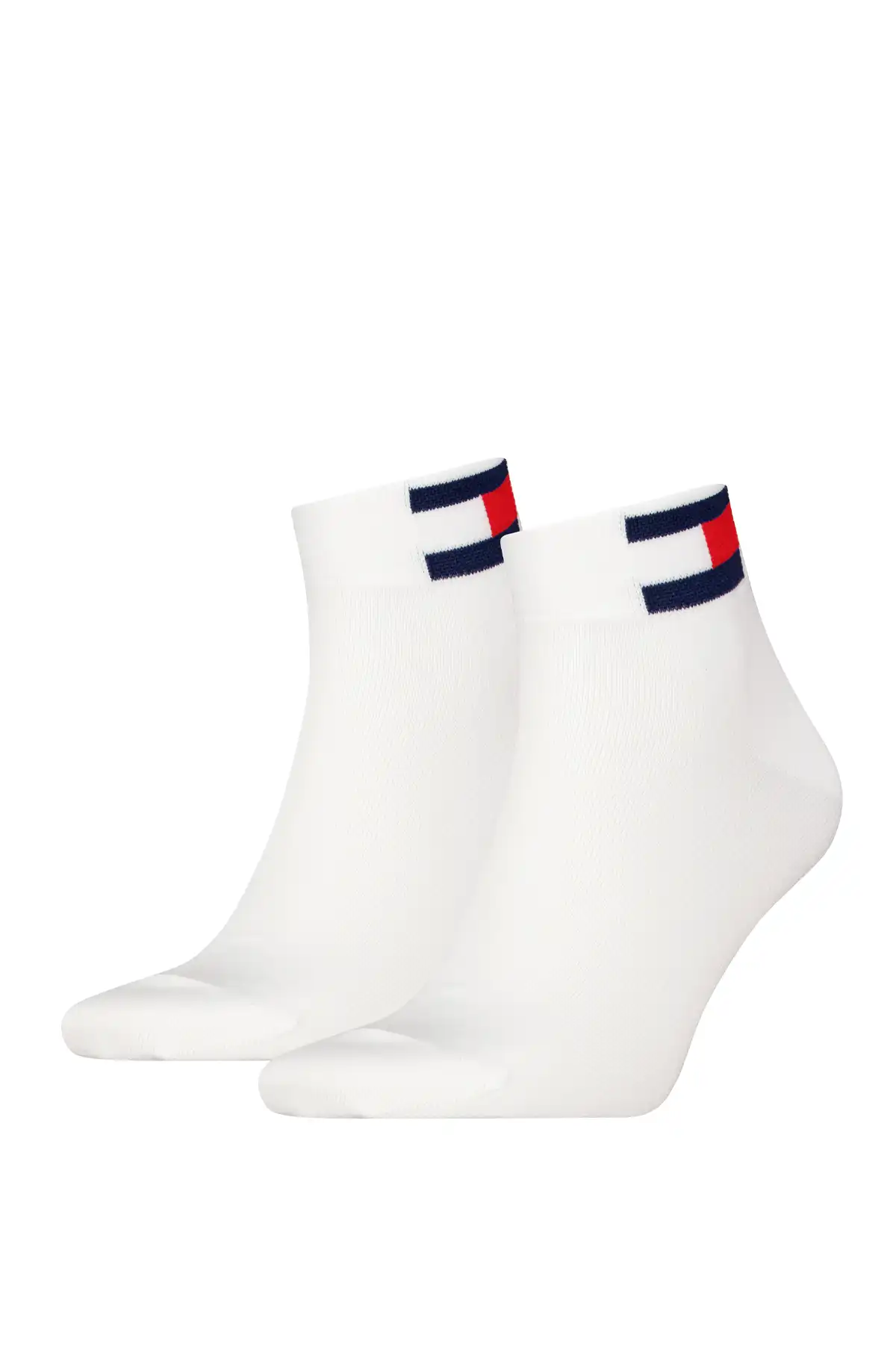 Tommy Hilfiger Korte sokken TH UNI TJ QUARTER 2P FLAG Versterkte hiel en teen voor extra duurzaamheid (2 paar)