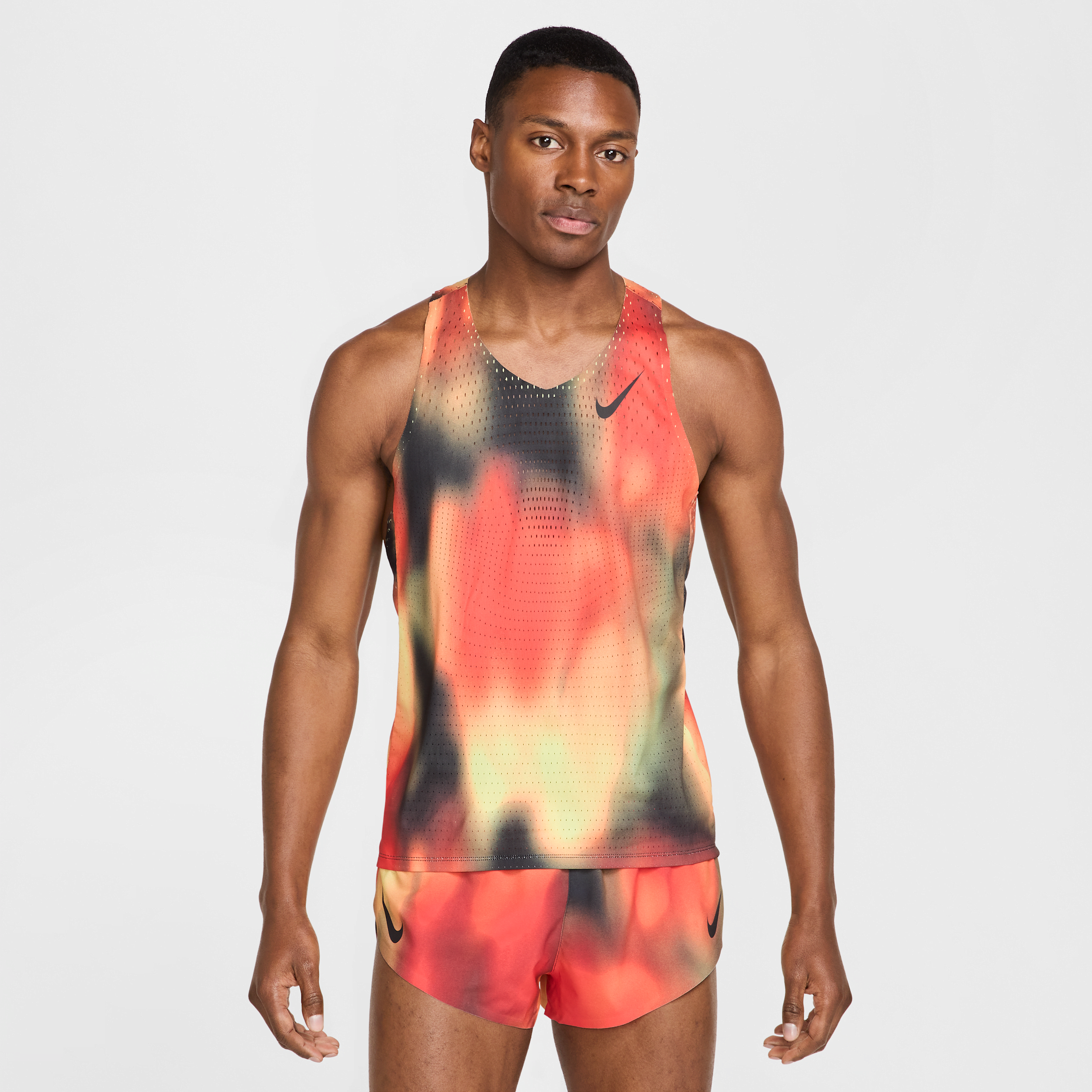 Nike AeroSwift Elite Entry Dri-FIT ADV hardlooptanktop voor heren - Geel