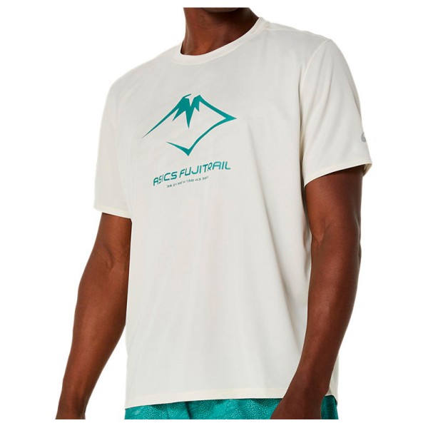 ASICS  Fujitrail Logo S/S Top - Hardloopshirt, wit