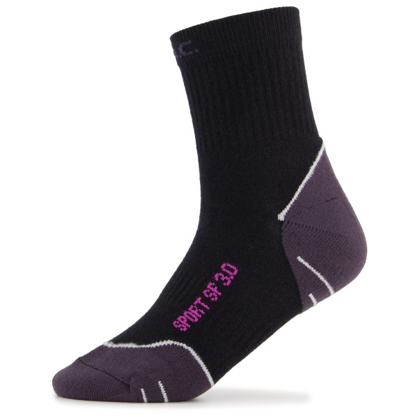 P.A.C.  Women's SP 3.0 Basic Sport - Multifunctionele sokken, zwart