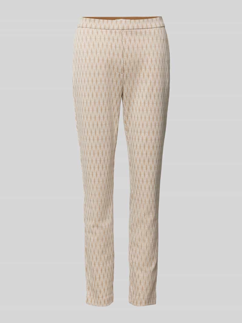 Christian Berg Woman Slim fit stoffen broek met elastische band