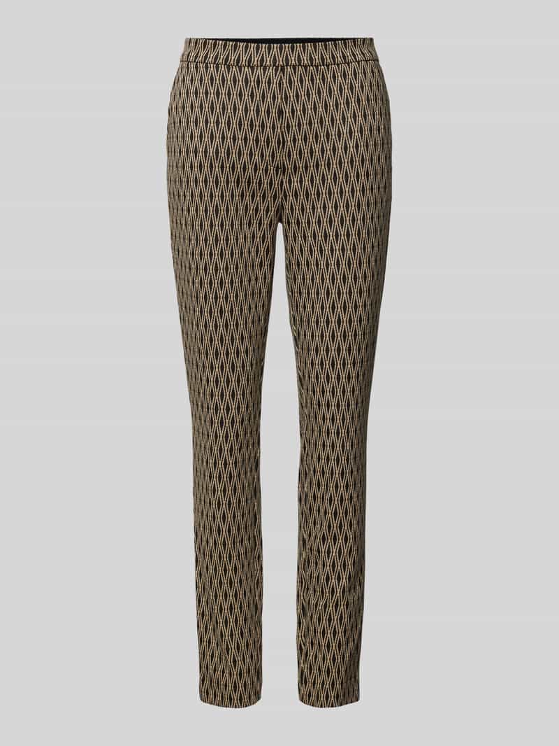 Christian Berg Woman Slim fit stoffen broek met elastische band
