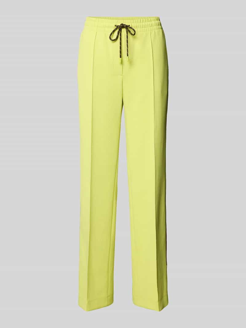 Marc Cain Straight fit broek met tunnelkoord