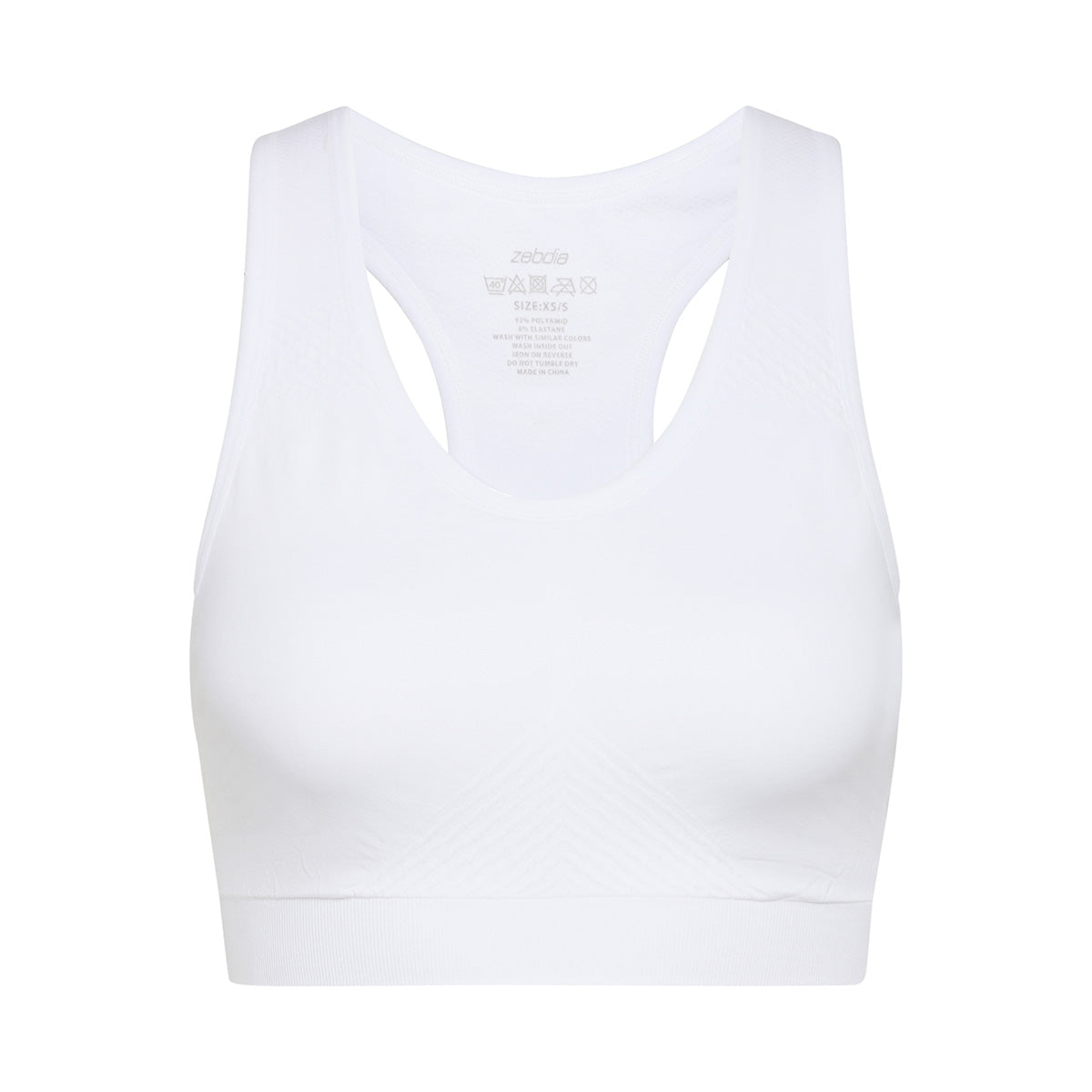 Zebdia Seamless sportBH, wit