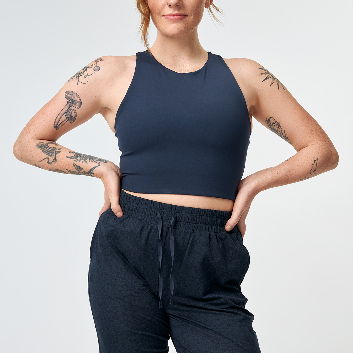 Girlfriend Collective Dylan sportBH, blauw