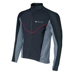 Shimano Accu 3D jersey winter fietsjack zwart met grijs heren