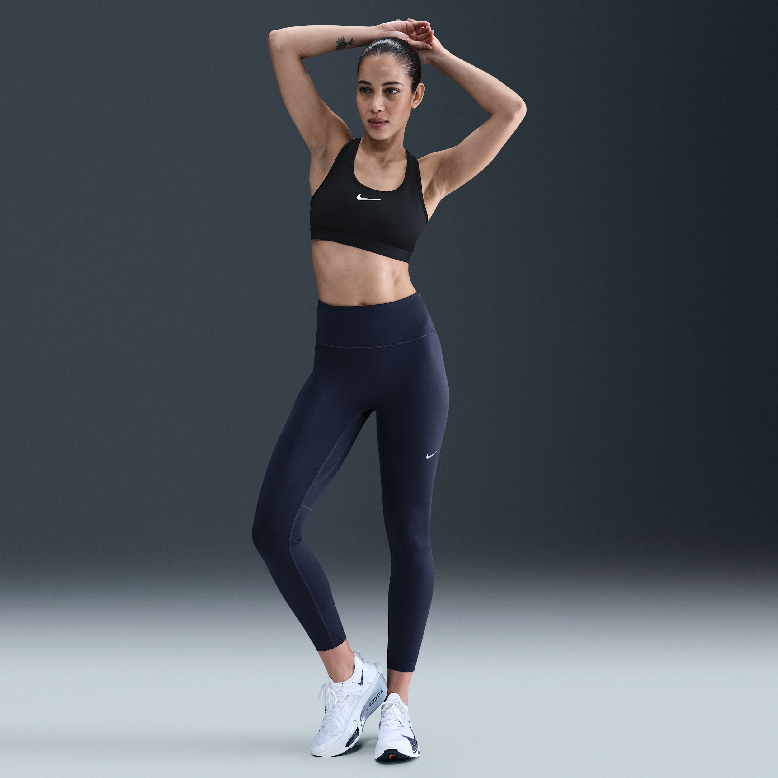 Nike Tempo 7/8-hardlooplegging met hoge taille voor dames - Blauw