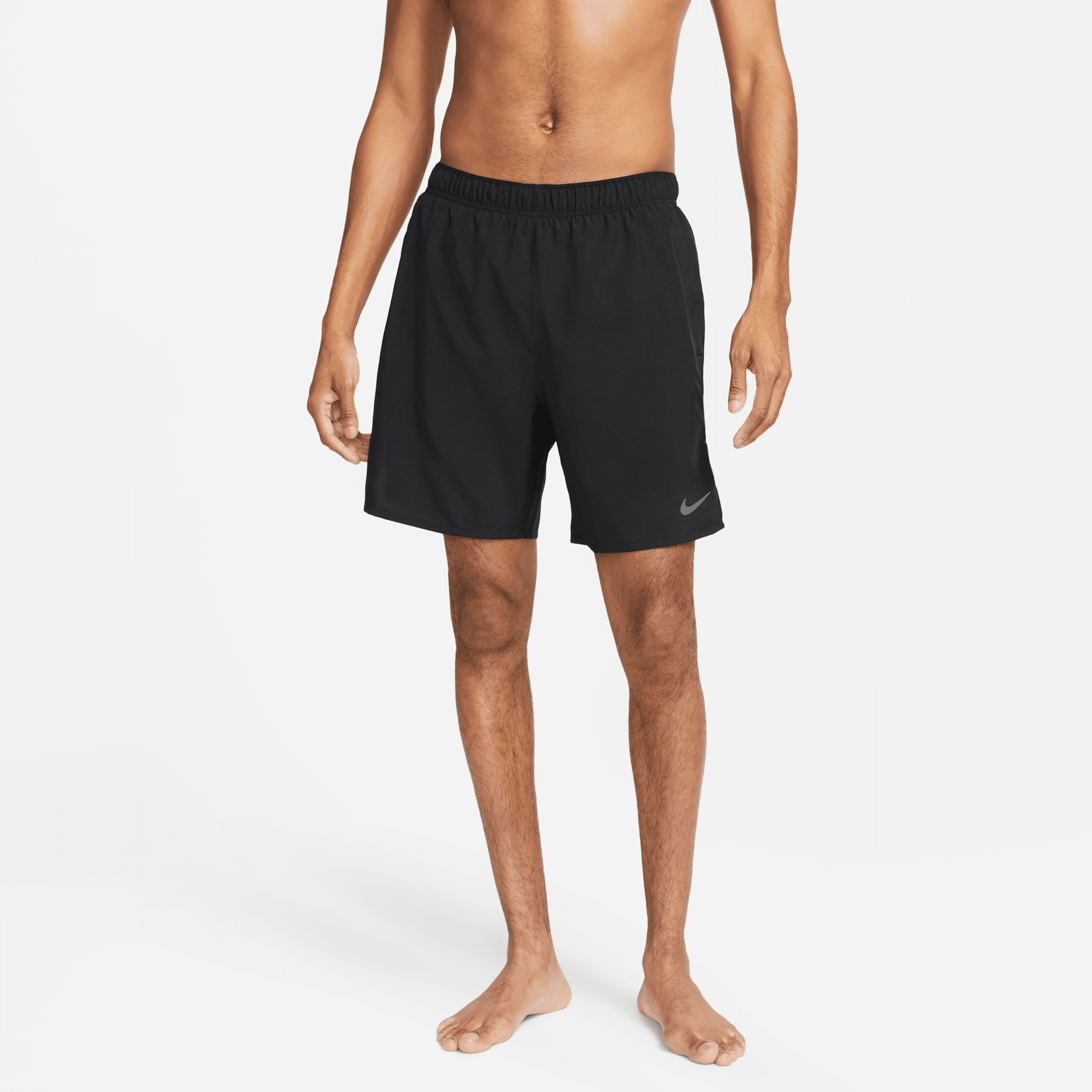Nike Challenger Dri-FIT 2-in-1 hardloopshorts voor heren (18 cm) - Zwart