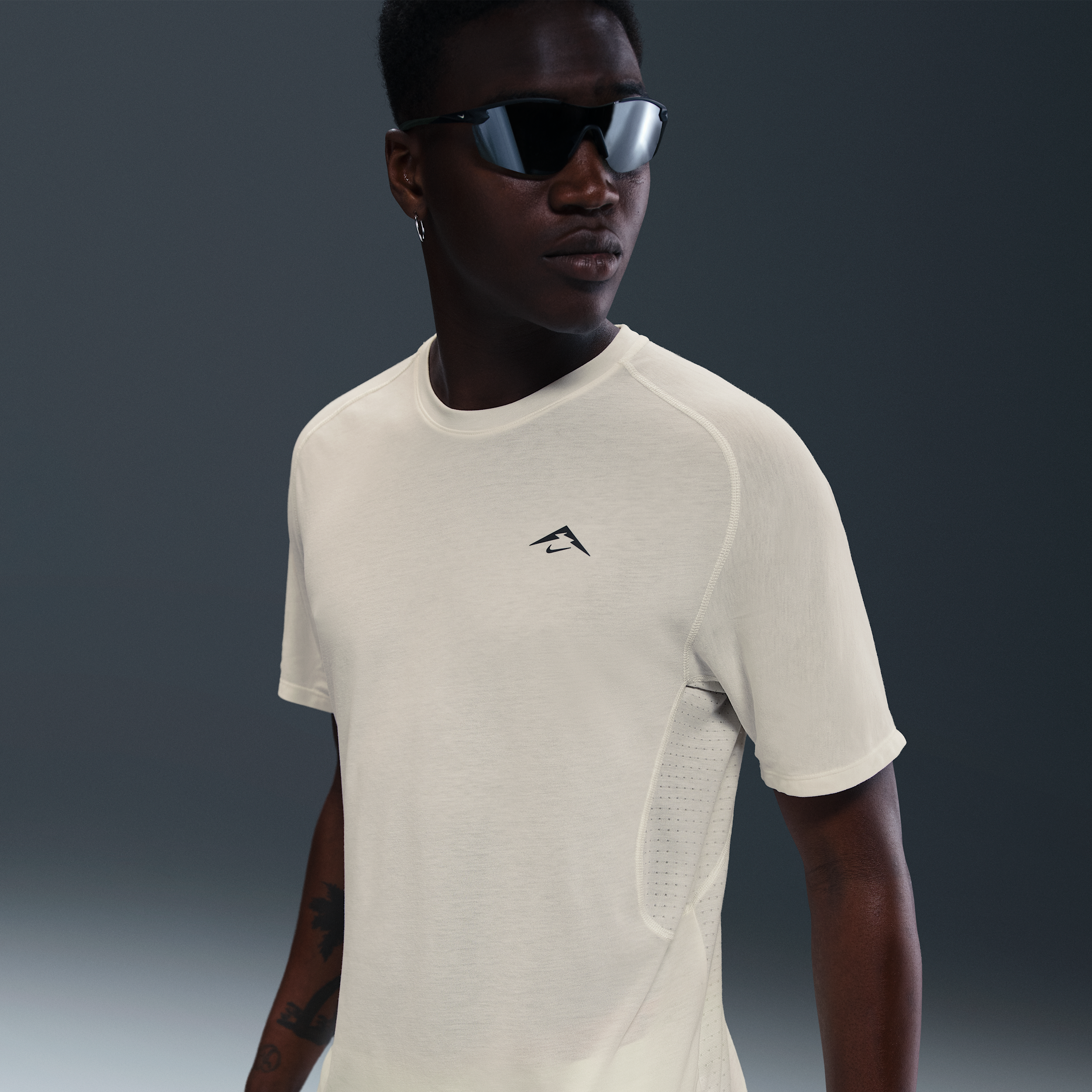 Nike Solar Chase Dri-FIT ADV hardlooptop met korte mouwen voor heren - Wit