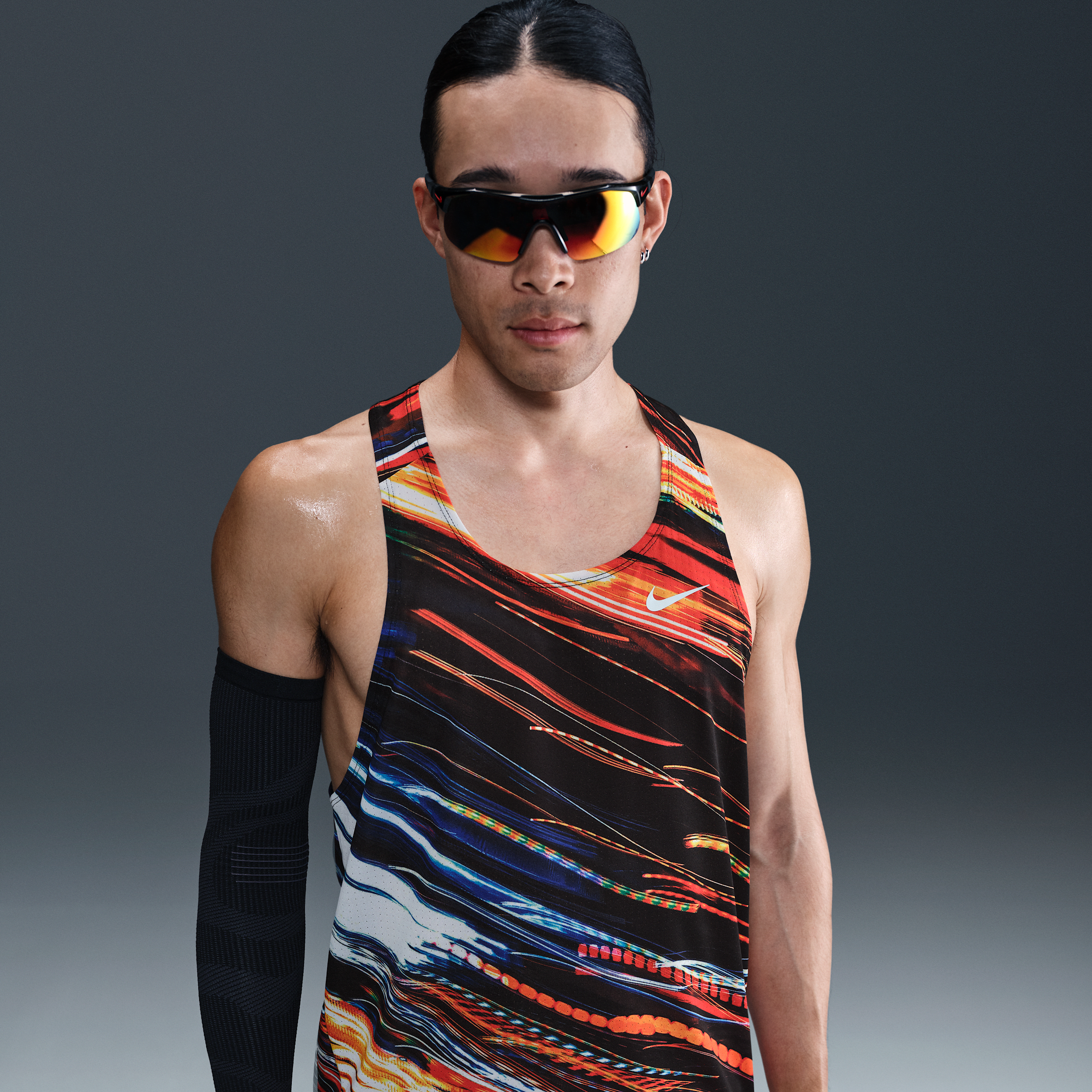 Nike Fast hardloopsinglet met Dri-FIT voor heren - Wit