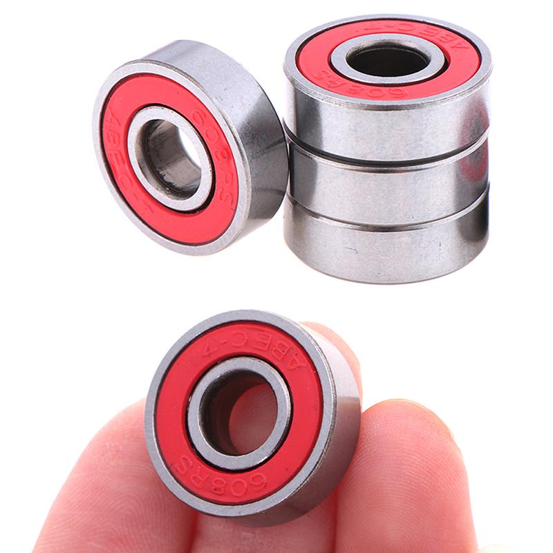 Daear 5 stuks rode Abec-7 608Rs skateboardrol afgedichte kogellagers 8X22X7mm One Size