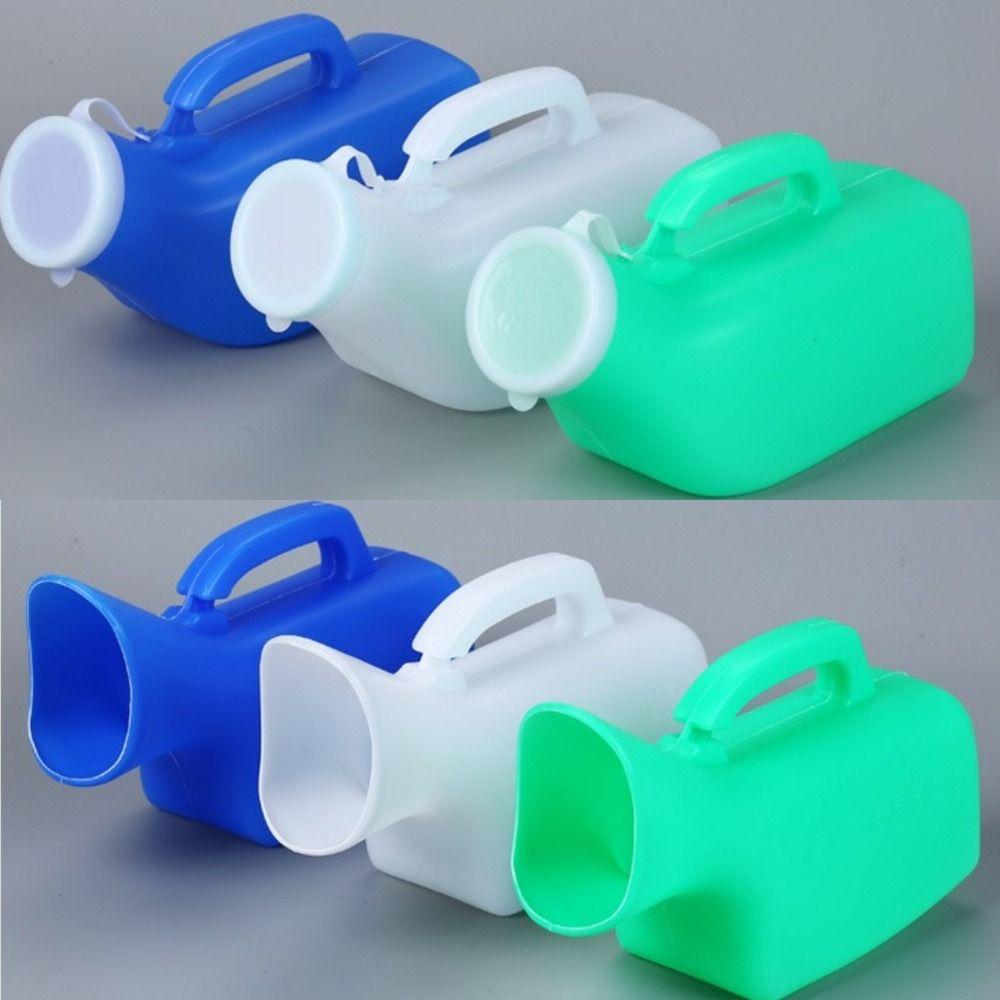 Xuanqike with Lid Night Pot Thick Urine Storage Elderly Urinals  Journey 1000ML-Blue