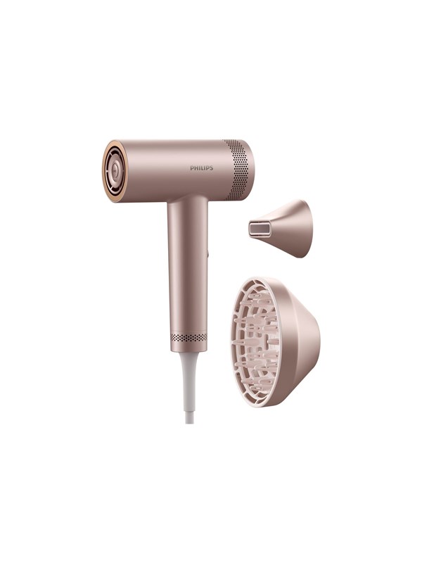 Philips Haardroger 8000 Series BHD837 - hairdryer - pink champagne - 1400 W