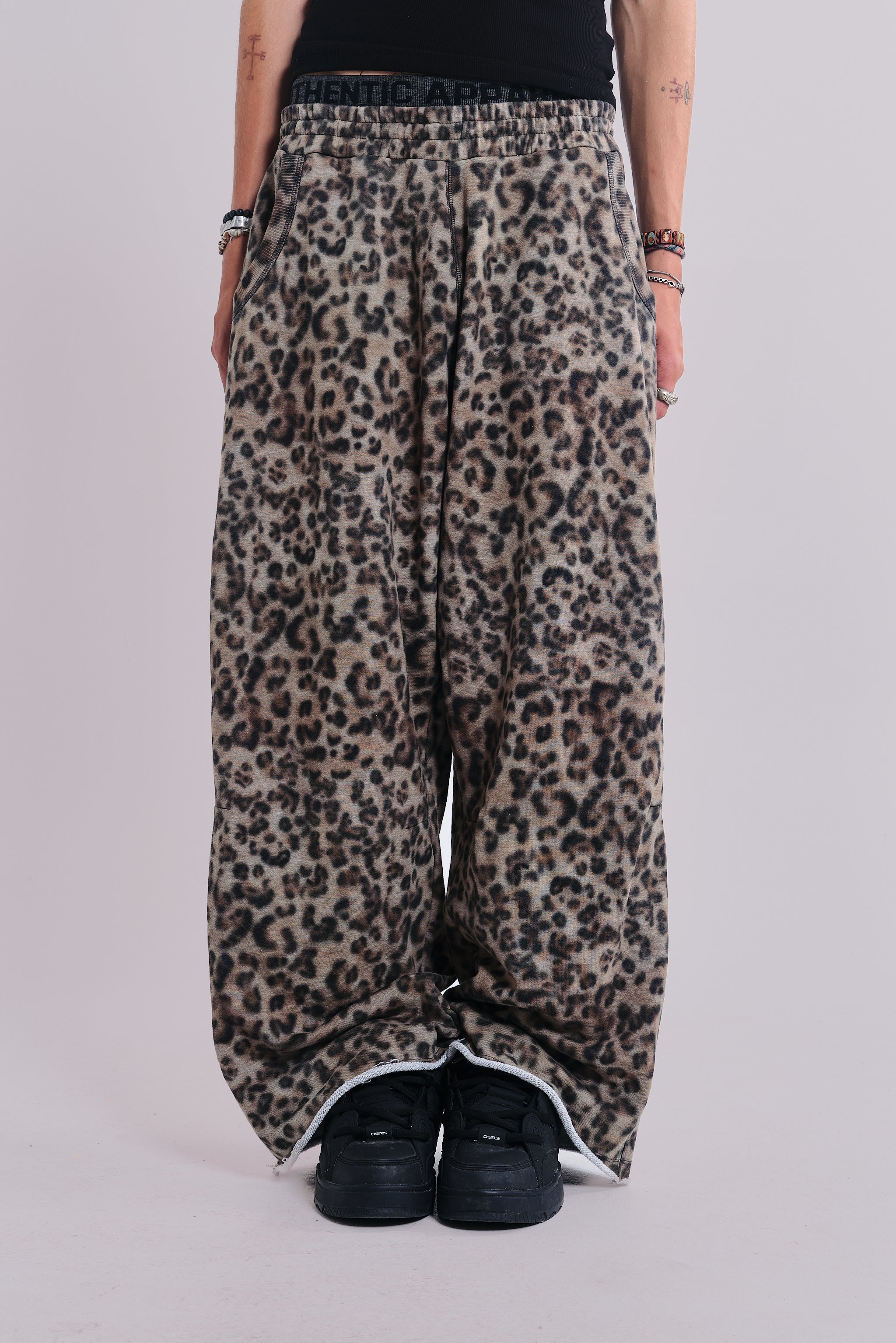 Jaded Man Airbrush Leopard Monster Joggers