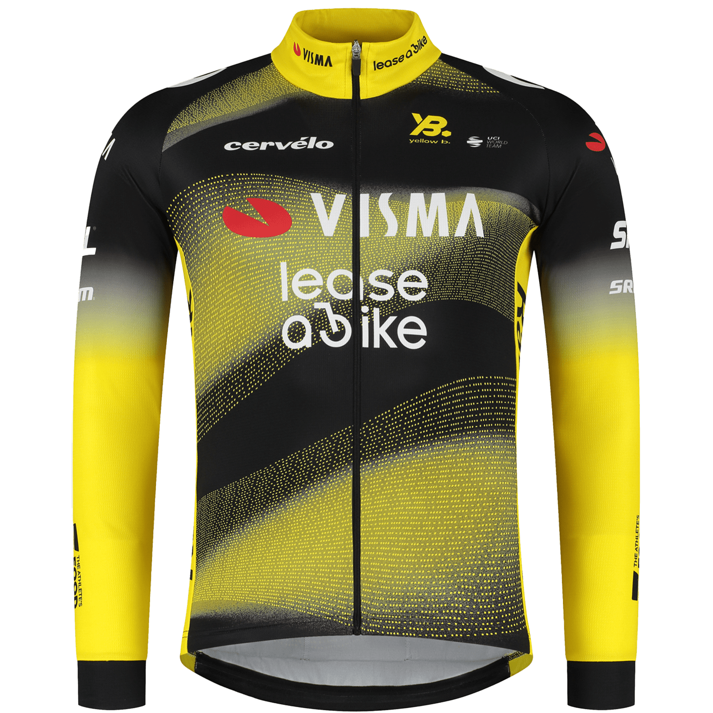 YellowB TEAM VISMA LEASE A BIKE Tour de France Edition 2025 fietsshirt met lange mouwen,