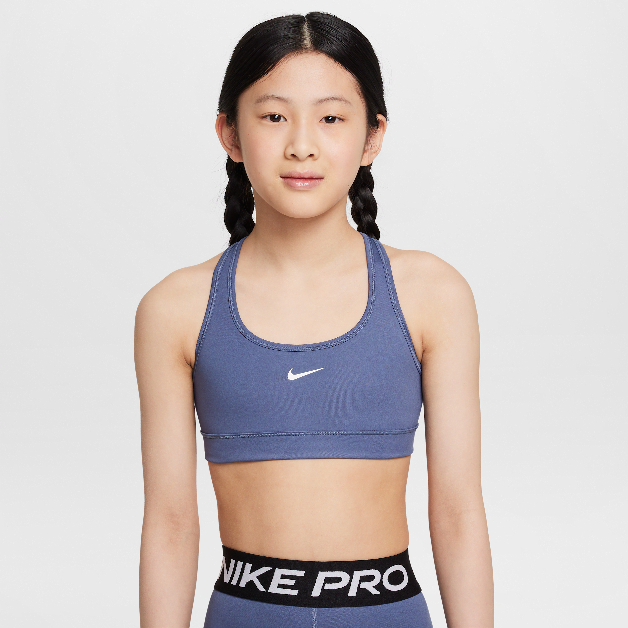 Nike Swoosh sport-bh voor meisjes - Blauw