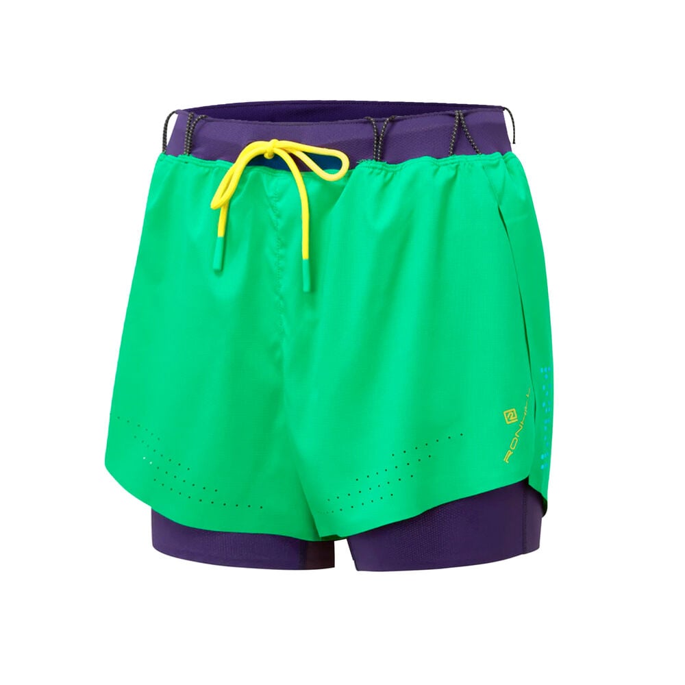 Ronhill Tech Distance Twin Hardloopshorts Dames