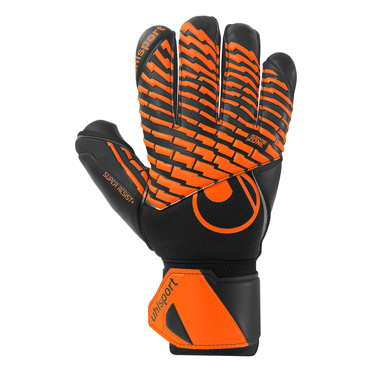 Uhlsport Super Resist+ HN Black Fluo Orange - Keepershandschoenen - Maat 10