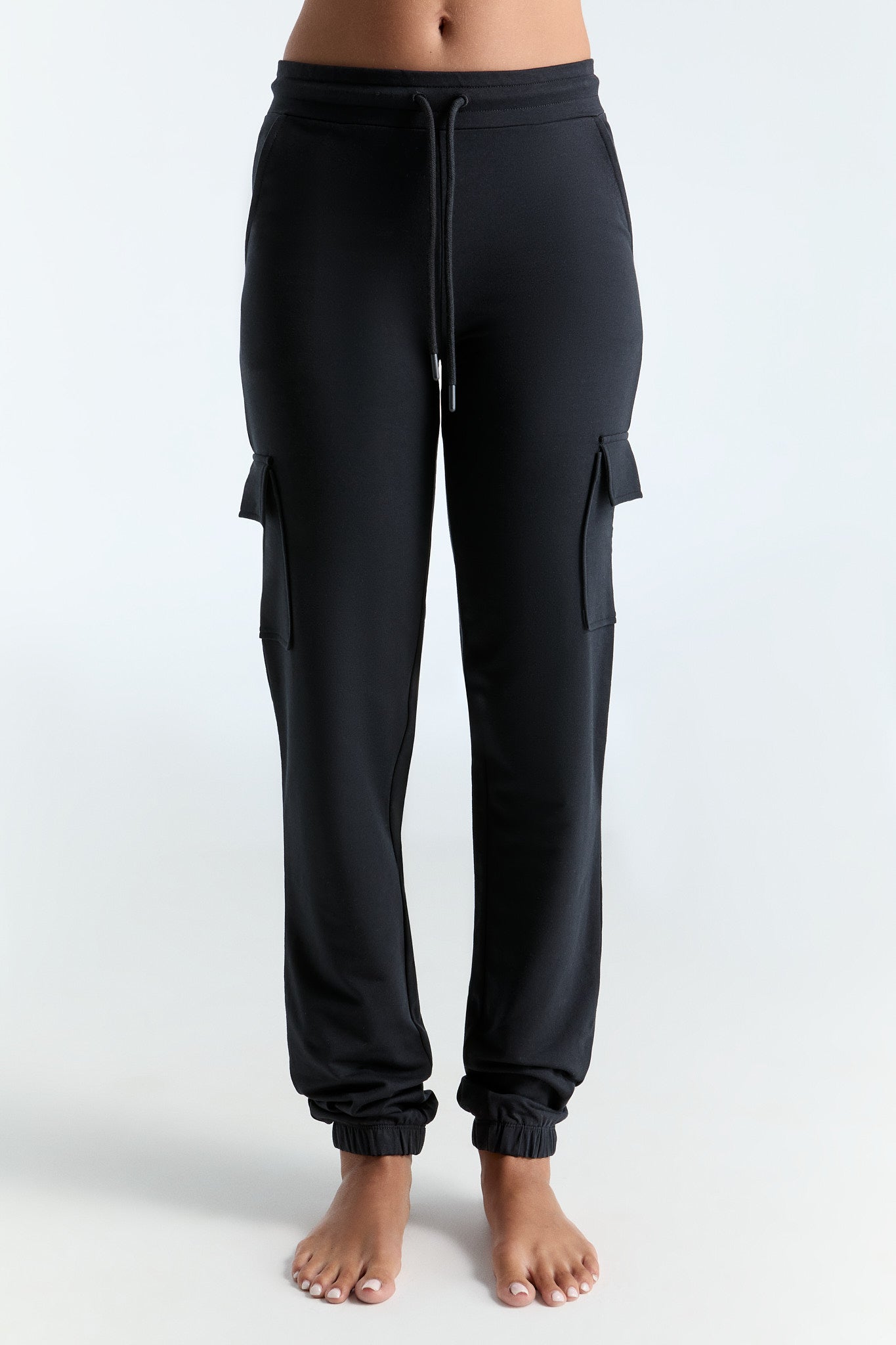 True North Damen vegan Cargohose Schwarz