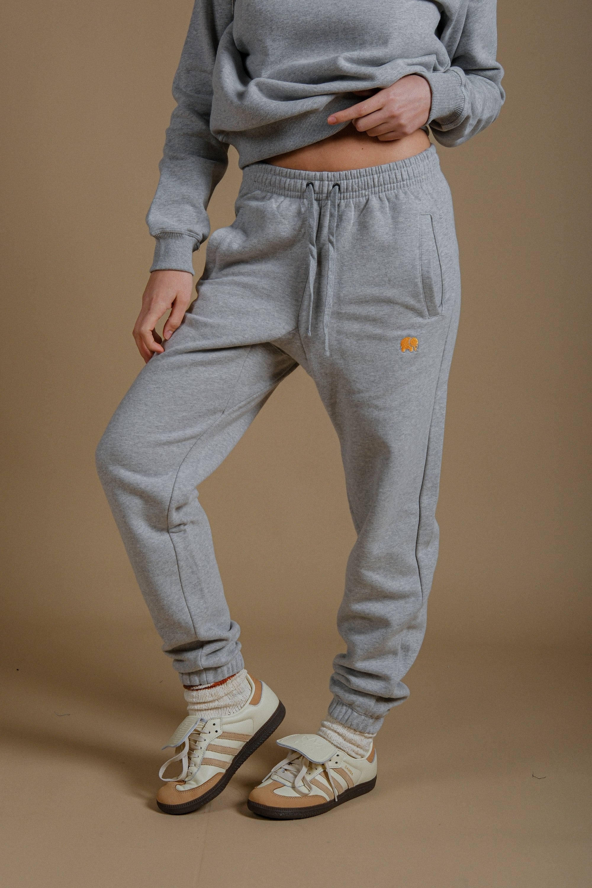 Trendsplant Damen vegan Sweatpants Women's Biologisch Essential Heather Grey