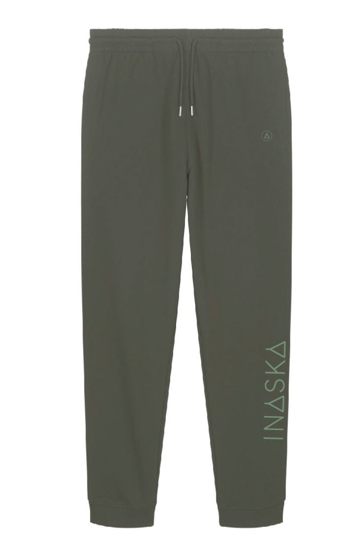 Inaska Herren vegan Jogginghosen Unisex Khaki