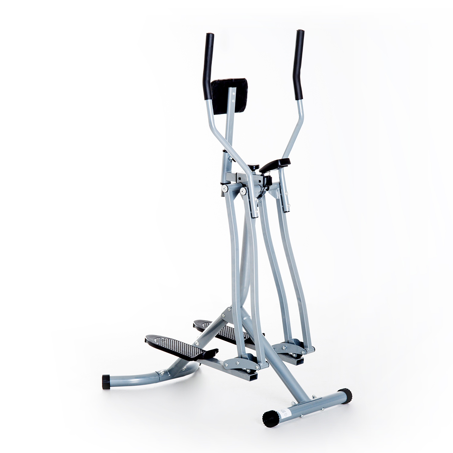 HOMCOM crosstrainer, elliptische ergometer met LCD-display, stevige staalconstructie, 16 weerstandsniveaus, 96 x 60 x 152 cm, zilver | Aosom.nl