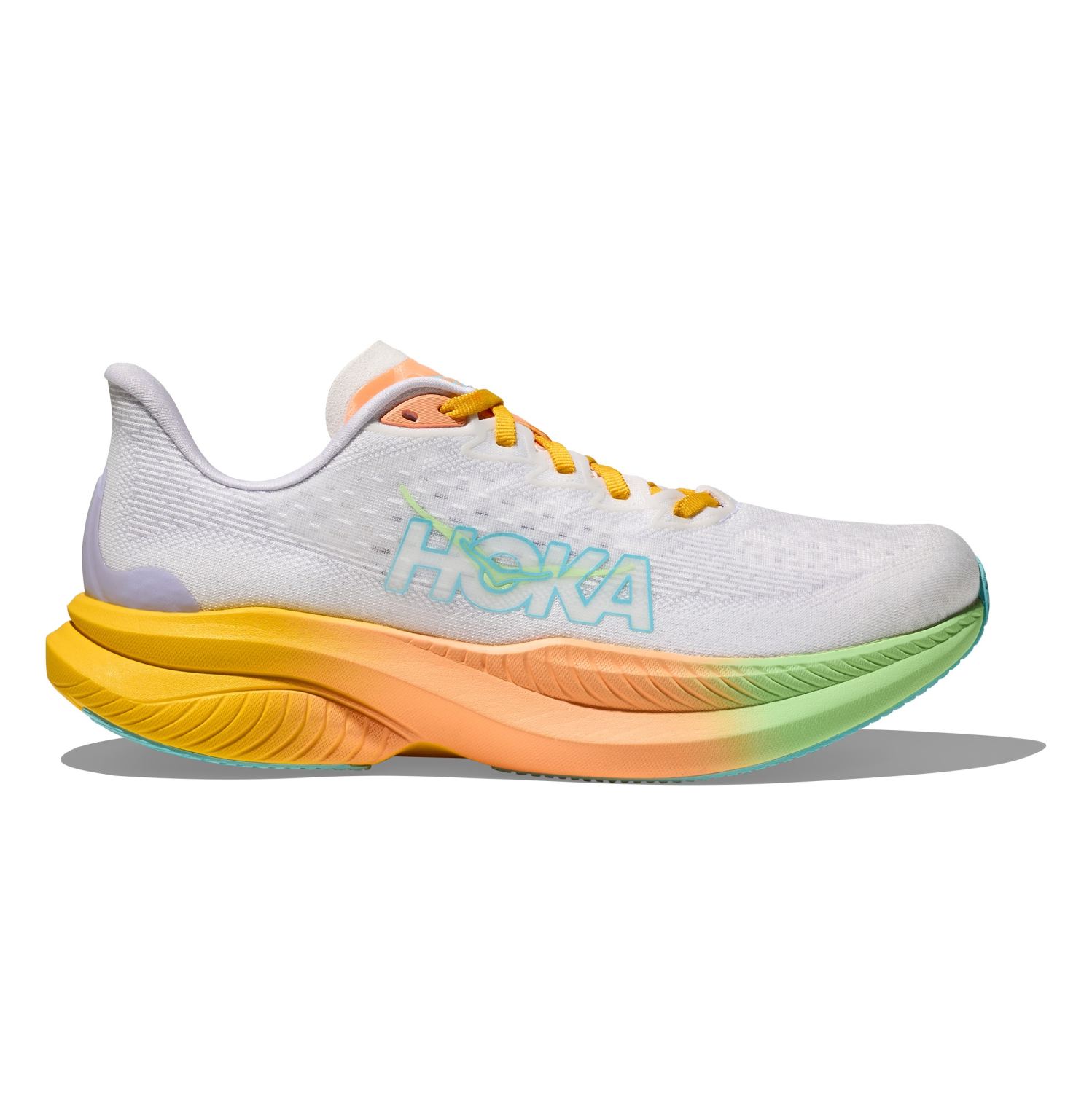 Hoka One One Hoka Mach 6 hardloopschoenen Frost/Starlight Glow Dames