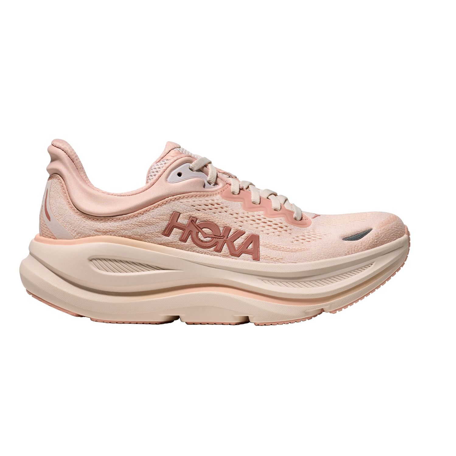 Hoka One One Hoka Bondi 9 hardloopschoenen Rose Latte/Rose Cream dames
