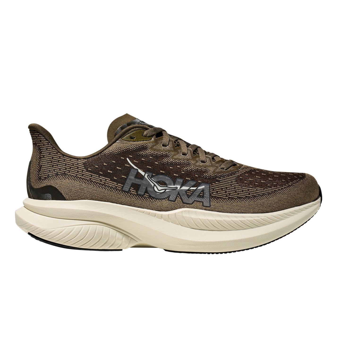 Hoka One One Hoka Mach 6 hardloopschoenen Antique Olive/Truffle Salt Heren