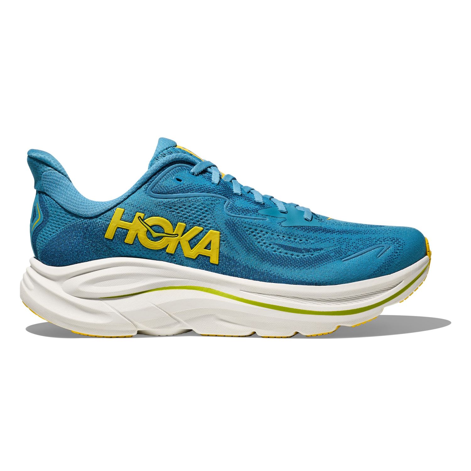 Hoka One One Hoka Clifton 10 hardloopschoenen WIDE Alpine Blue/Foggy Night Heren