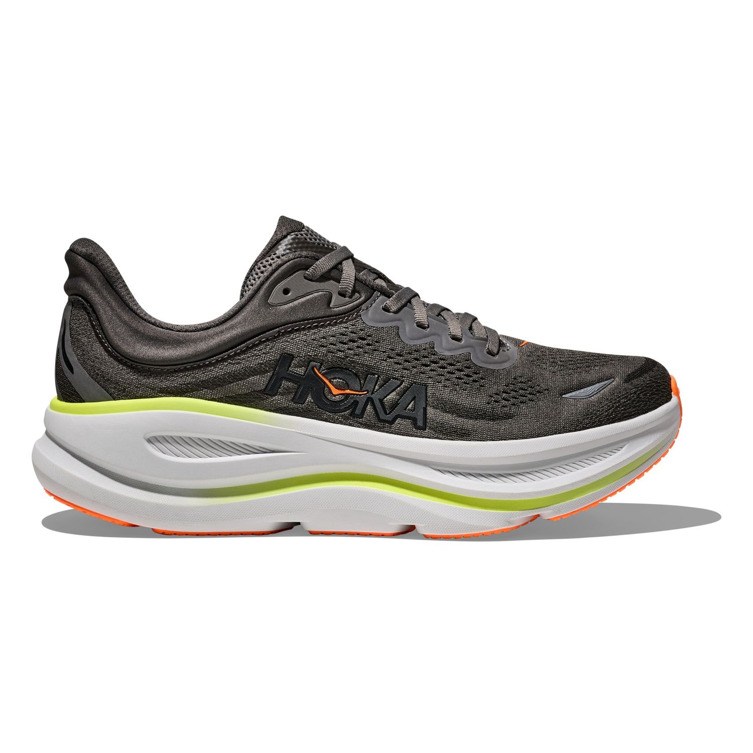 Hoka One One Hoka Bondi 9 hardloopschoenen Asphalt Grey/Gravel heren
