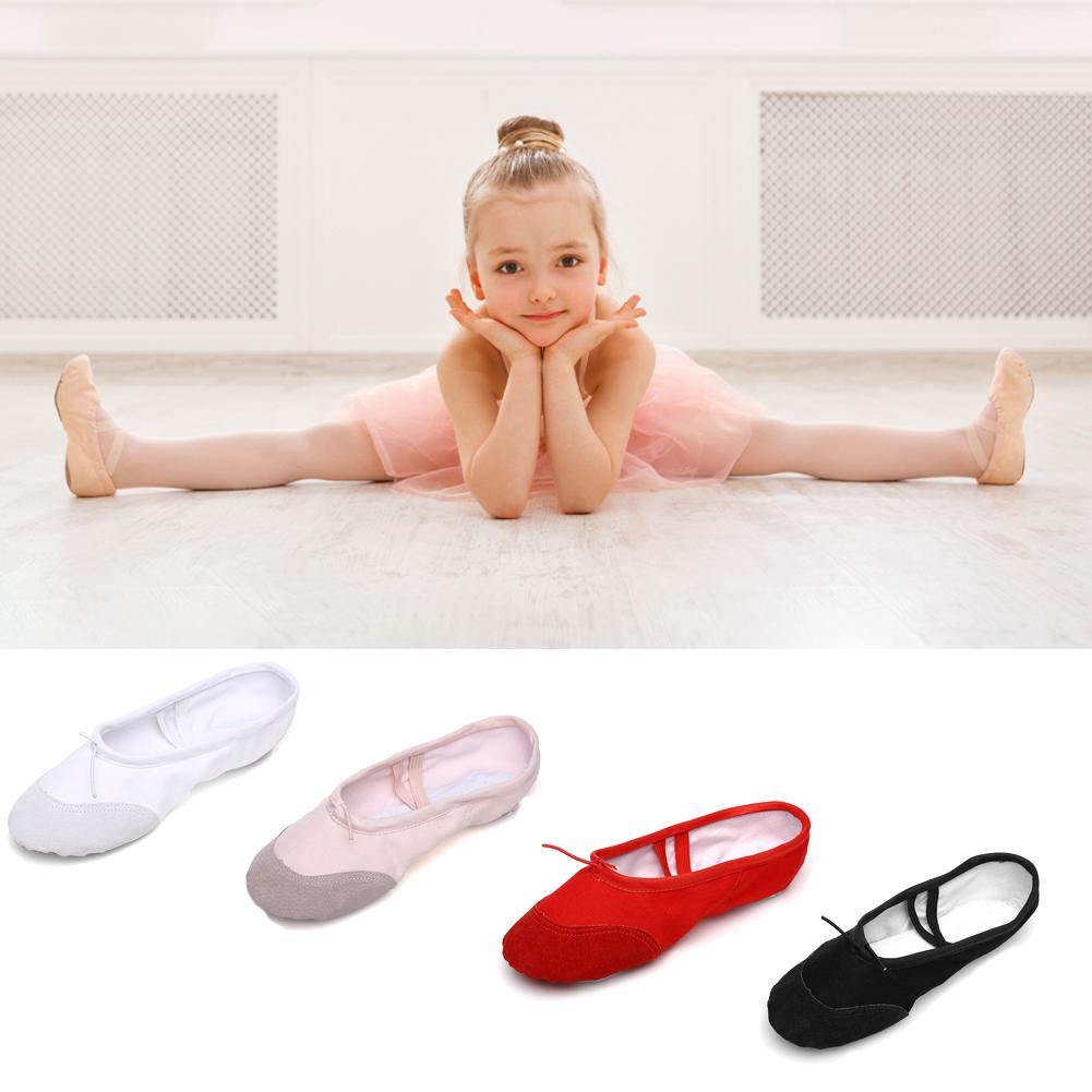 Love dance,love life Balletschoenen Meisje Kinderen Dansslippers Professioneel Canvas Zachte Zool Ballet Dansende Meisjes Vrouwen Ballet Yoga Gym Dansschoenen 34 zwart