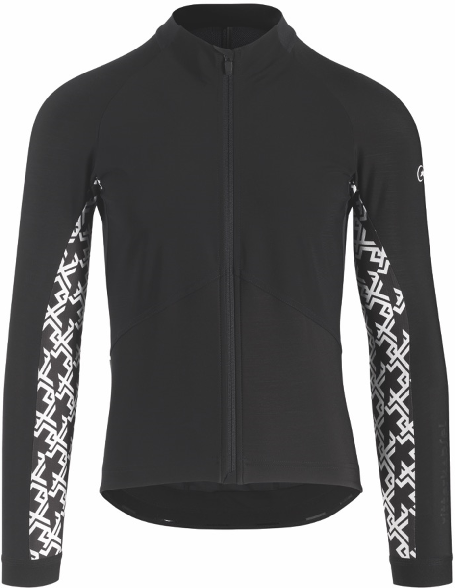 Assos Mille GT fietsjack zwart met wit heren