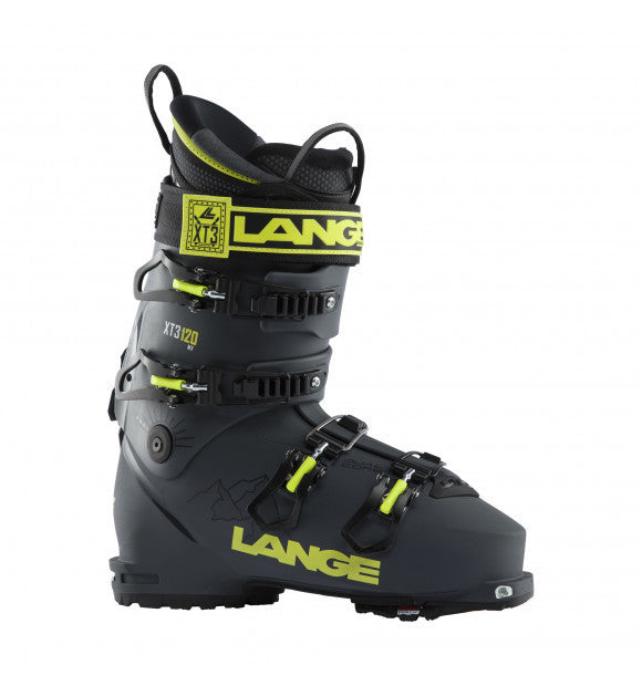 Lange XT3 Free 120 MV GW freeride skischoenen grijs/geel heren, 26.5