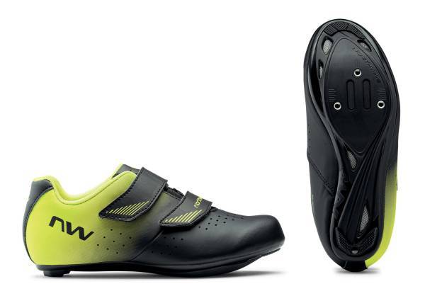 Northwave Core Junior wielrenschoenen zwart/geel