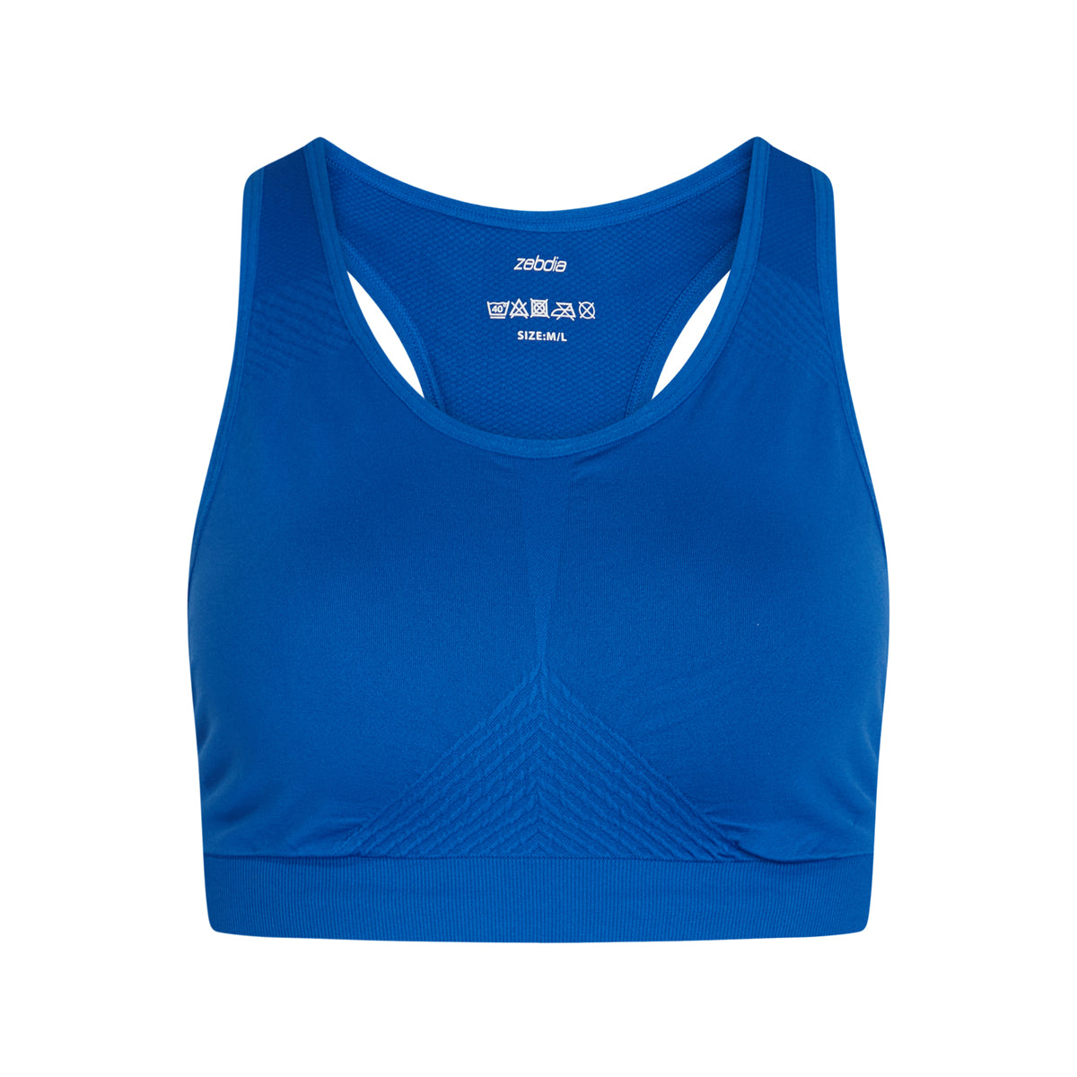 Zebdia Seamless sportBH, blauw