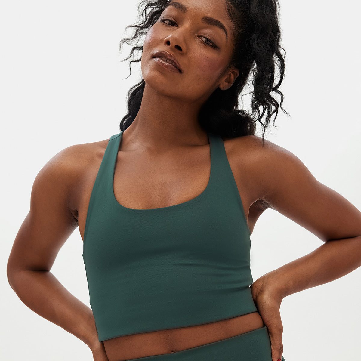Girlfriend Collective Paloma sportBH, groen