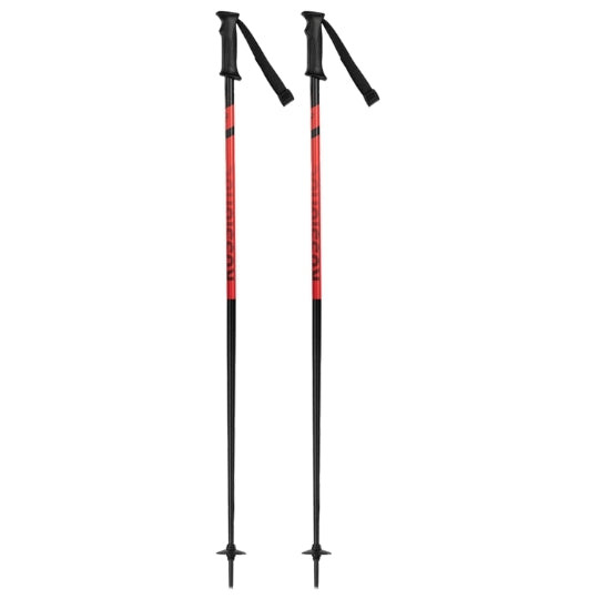 Rossignol Tactic skistokken zwart/rood, 115 cm