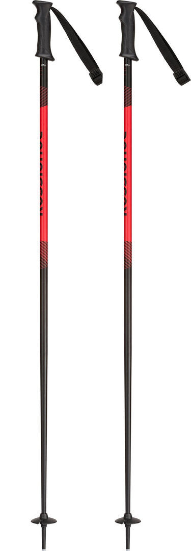 Rossignol Tactic skistokken zwart/rood, 120 cm