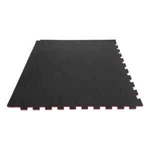 Tunturi karatemat, 100x100x2 cm, zwart/rood**