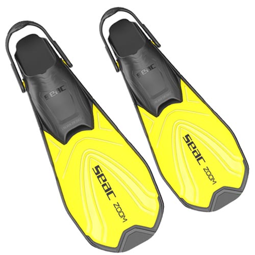 SEAC zwemvliezen Zoom, geel,, L-XL