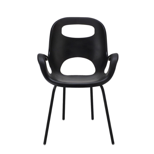 Umbra Oh designerstoel 62x61x86cm voor binnen en buiten weerbestendig polyester zwart mat 320150-038