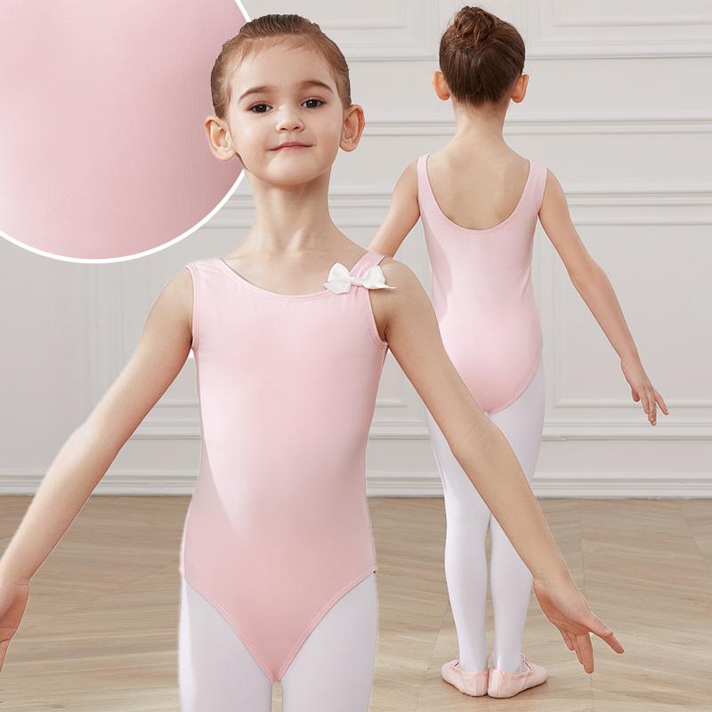 Love dance,love life Meisjes Ballet Leotards Kleding Ballet Dans Bodysuit Kinderen Candy Kleur Dans Leotard Gymnastiek Pak 150 height 130-145cm geel