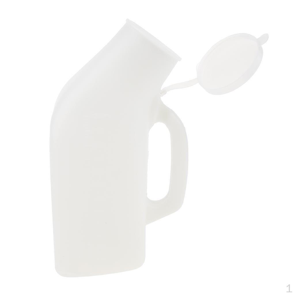 Kitchen Accs 1000 ml oudere urinoirfles kamerpot noodtoilettasje met deksel - wit