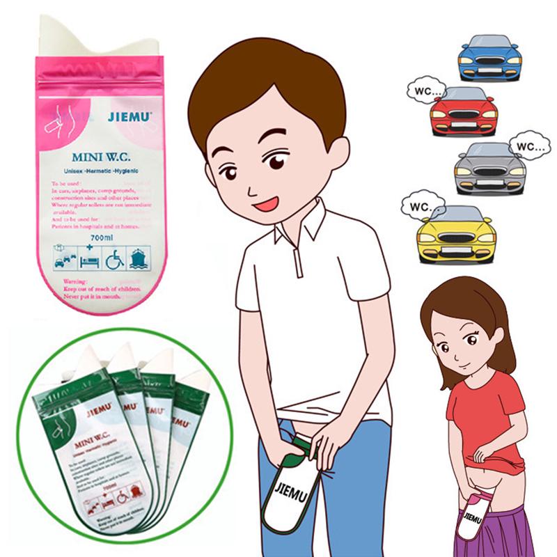 Refreshing Home 700ML Outdoor Wegwerp Urinoir Toilettas Camping Mannelijke Vrouwelijke Kinderen Volwassen Draagbare Nood Pee Bag groen