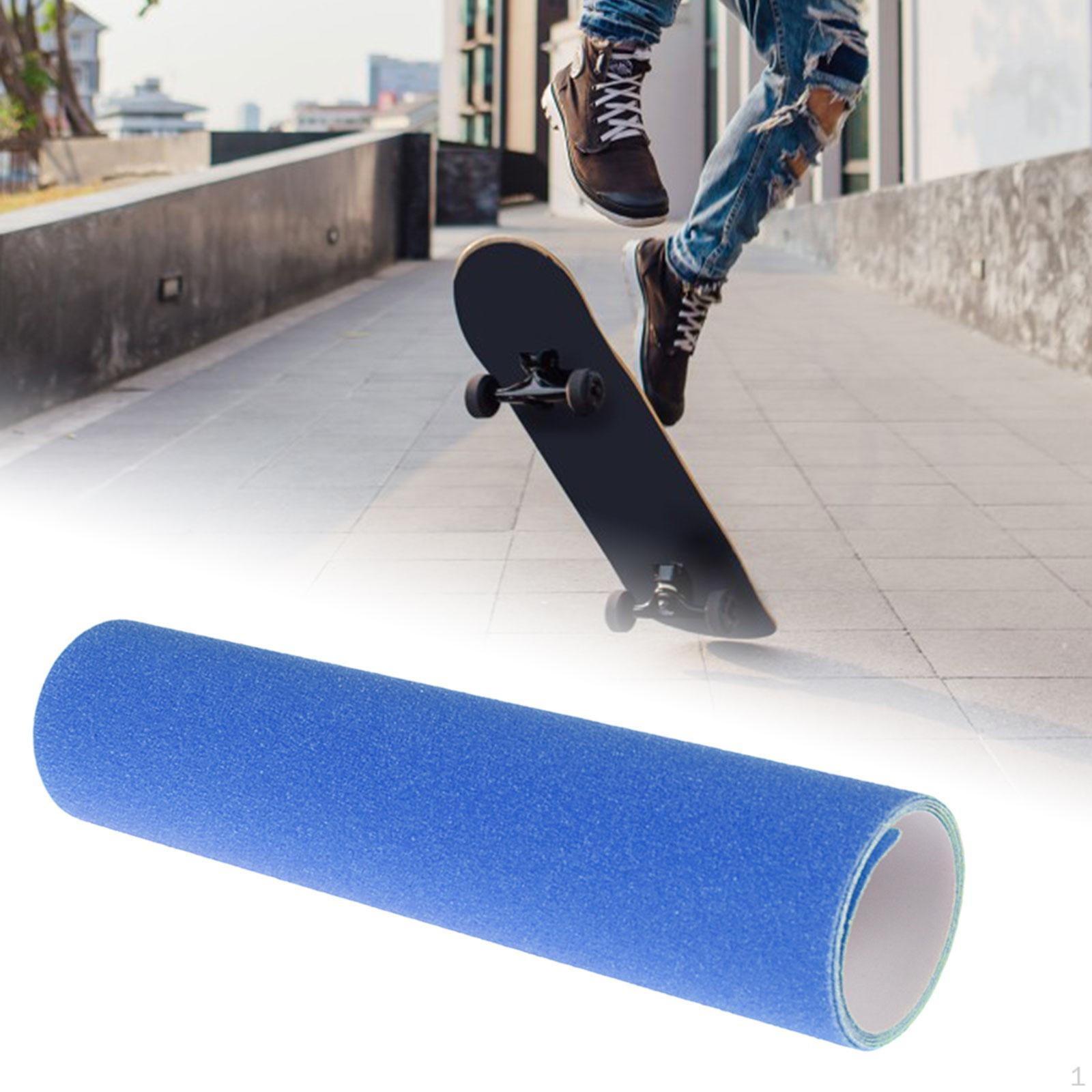 Sports Fun Club Skateboard Grip Tape Sheet, Anti Slip DIY Scooter Tape, Longboard Griptape voor Scooters 9  x blauw